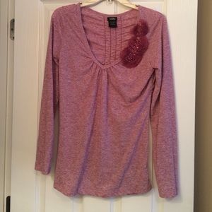 Purple rouched back shirt