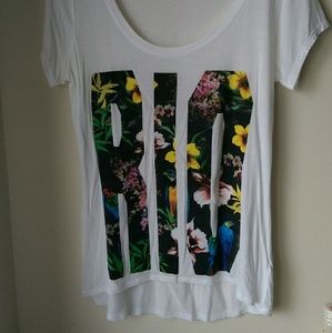 🌿🌺 "RIO" Rio De Janeiro Floral Tee