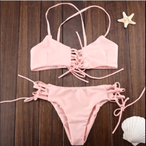 Boys + Arrows Other - Cute blush pink bikini top !