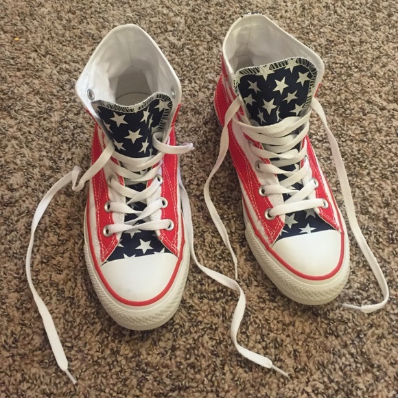 High top Chuck Taylor Stars and Bars