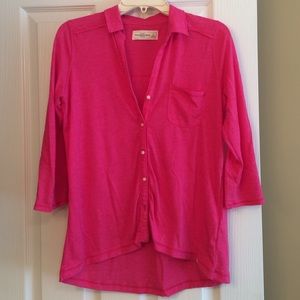 Abercrombie and Fitch high low blouse
