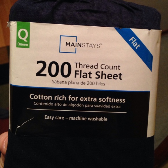 Mainstays Accessories - Queen Sheet/Flat sheet. Never used!