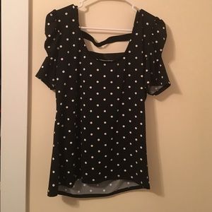 Polka dot blouse