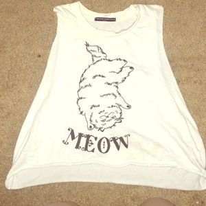 Brandy Melville 'Meow' Crop top