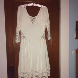 White free people Lacey dress