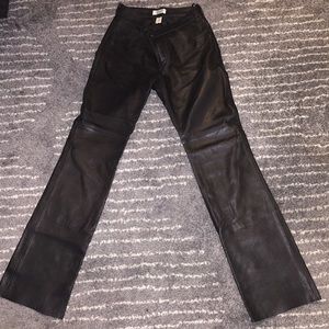 *Sold* Leather pants Sz 8 Tall
