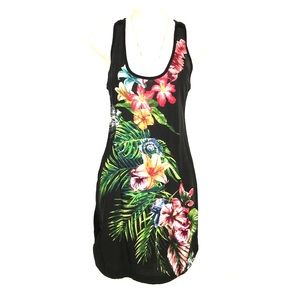 ZARA racer back sun dress; linen & cotton.