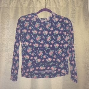 Floral thin Hoddie