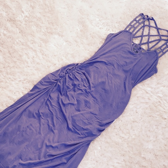Purple maxi dress