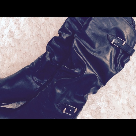 High boots with 4 inch heels