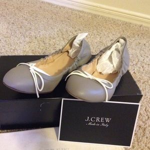 J.Crew Cobblestone Emma Bow Ballet Flats Size 6M