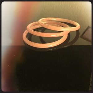 Pink Glass Bangels