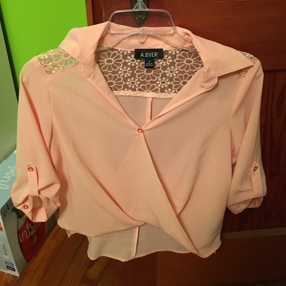 Peach blouse