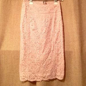 Lace Pencil Skirt