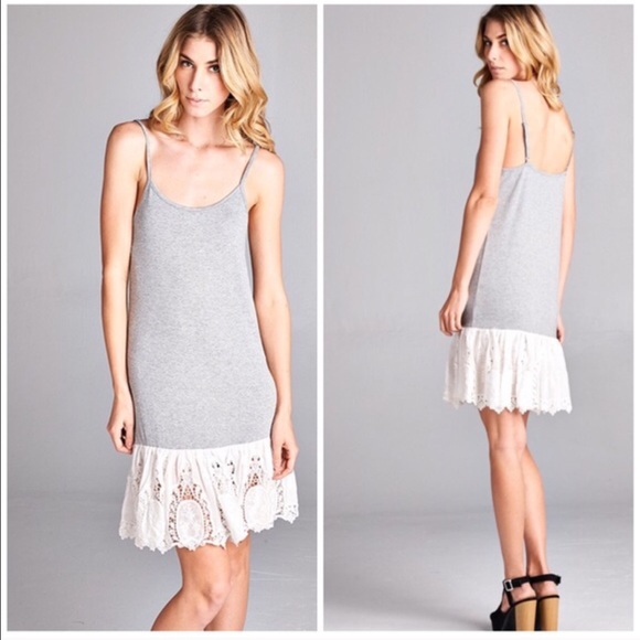 🆕Eyelet Lace Extender Dress - Picture 3 of 4