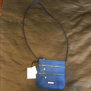 Blue Calvin Klein purse