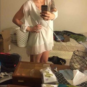 White mini dress!
