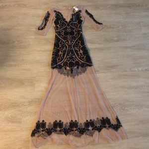 NWT For Love & Lemons Lotus Maxi Dress Xs