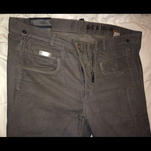 Men's dropped crotch G-Star gray jeans