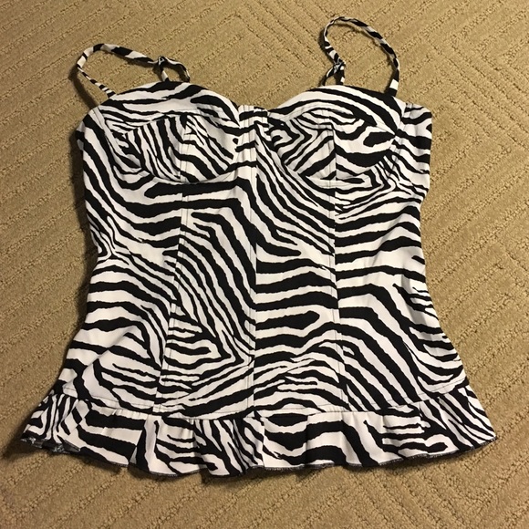Zebra print tank top