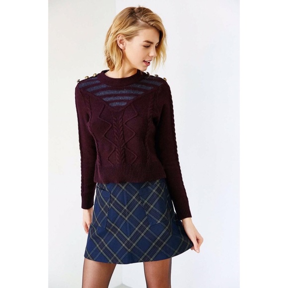 Urban Outfitters Sweaters - S A L E◾️NWT Urban Outfitters Gold Button Sweater