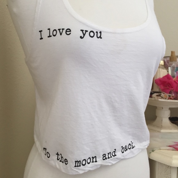 Brandy Melville I Love You To The Moon Tank - Picture 2 of 2
