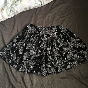 Black bandana shorts
