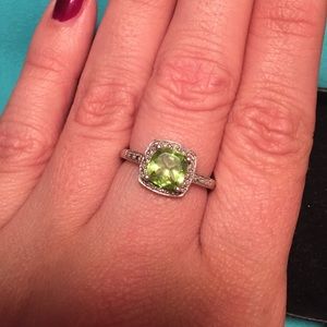 Sterling Silver Peridot Ring
