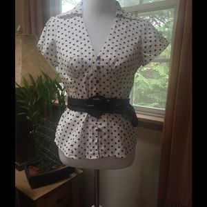 ⚫️⚫️POLKA DOT SUMMER BLOUSE⚫️⚫️