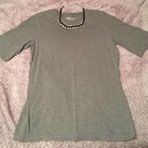 Gray Casual Tee