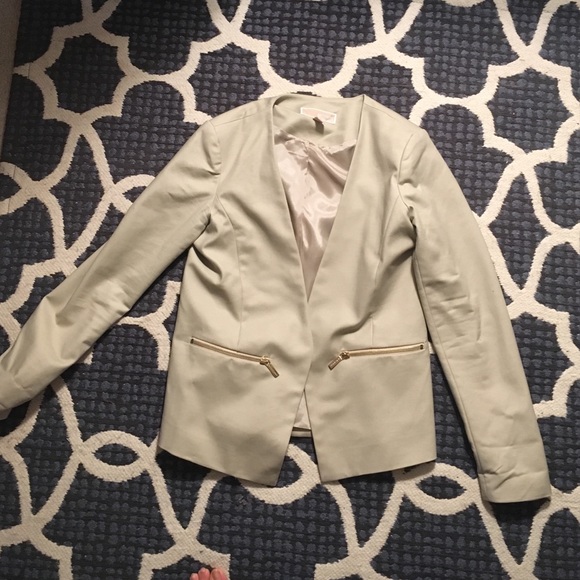 Michael kors beige blazer size 2