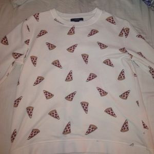 forever 21 pizza sweatshirt