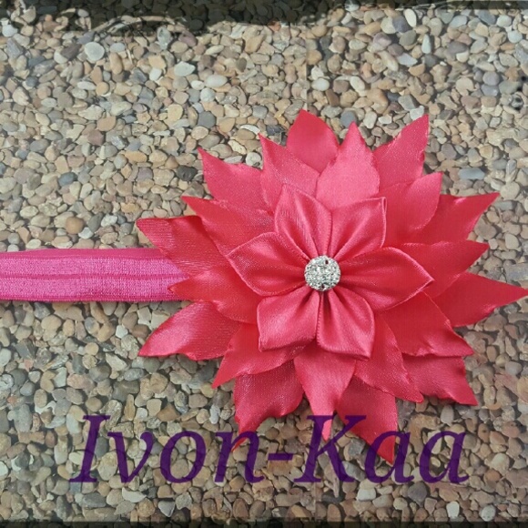 Elastic headband with bigflower - Picture 1 of 1