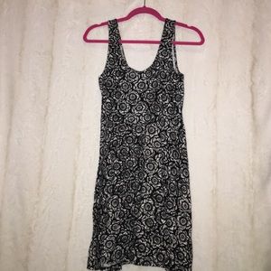 Black and White Floral Dress