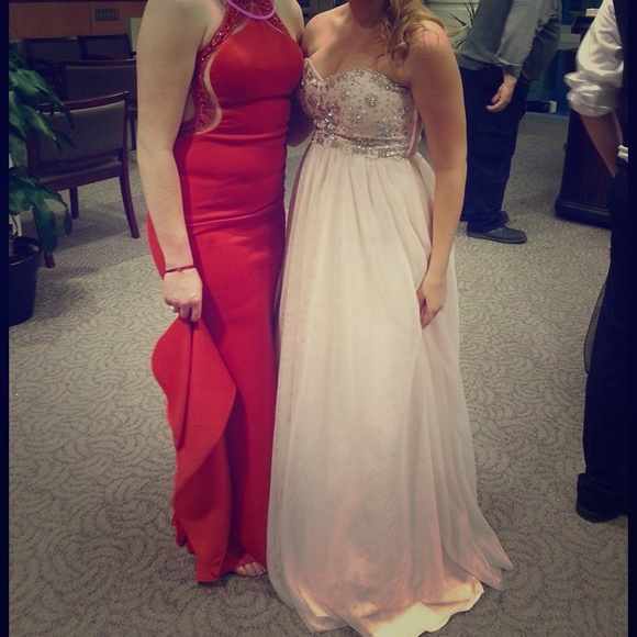 2k16 pale pink prom gown💗