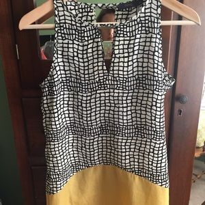 Fun two toned cocktail dress.