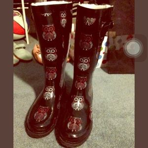 Owl rainboots