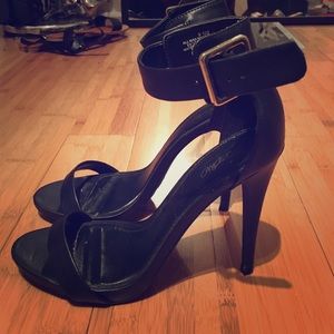 Strappy Black Heels