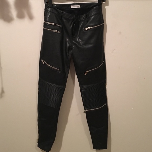 Zara Quilted Faux Leather Legging