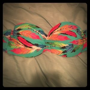 Brand new feather bikini top!