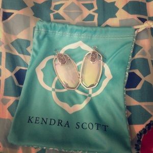 Kendra Scott Danielle's with silver drusy