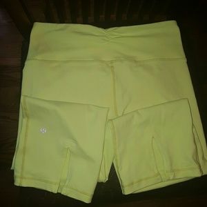 Lululemon Yellow Crops Size 8
