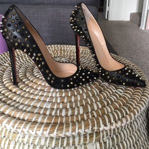 Pigalle spikes black/mix heels