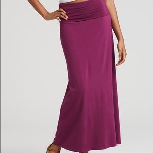 Splendid foldover waist maxi skirt
