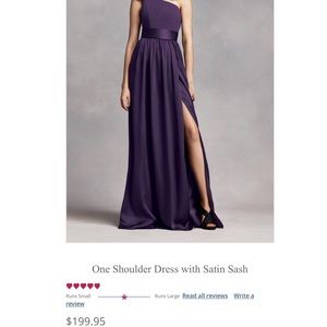 Vera Wang Plum Bridesmaid dress