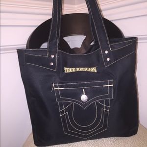 True Religion authentic black tote.
