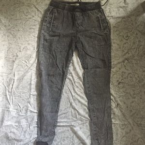 Acid washed jogger pants