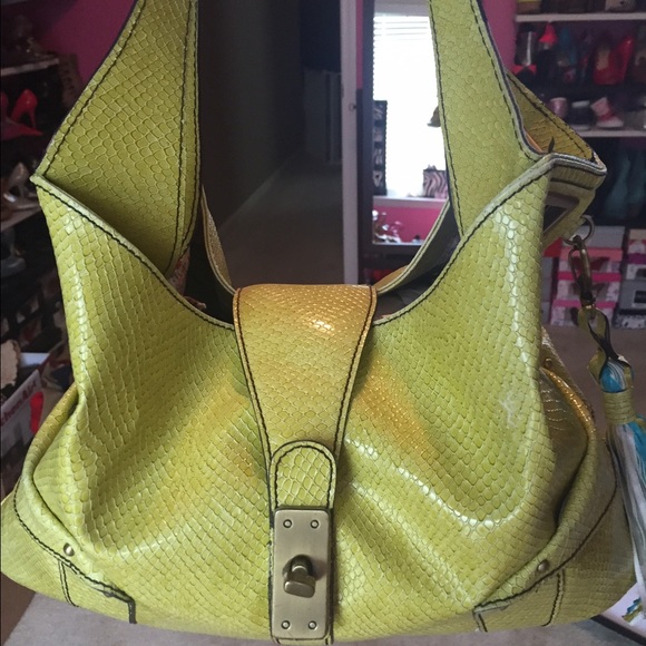 Lime green Jessica Simpson purse