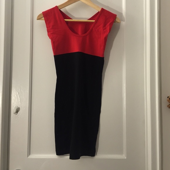 American Apparel two-toned bodycon dress