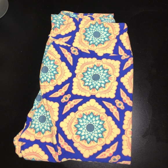 LuLaRoe sunflower leggings - OS